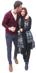 Couple walking  (2591) - miniature