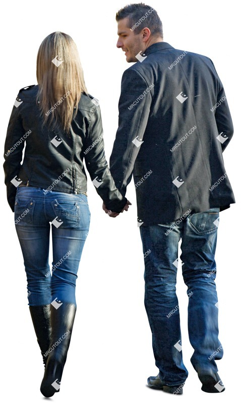 Couple walking photoshop people (2932)