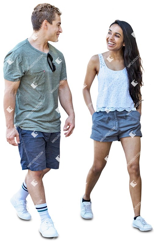 Couple walking person png (3708)