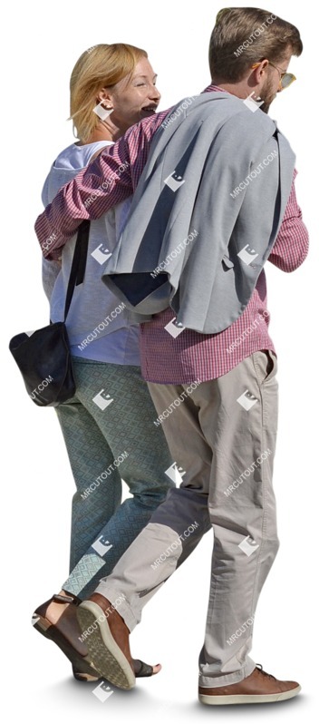 Couple walking people png (3729)