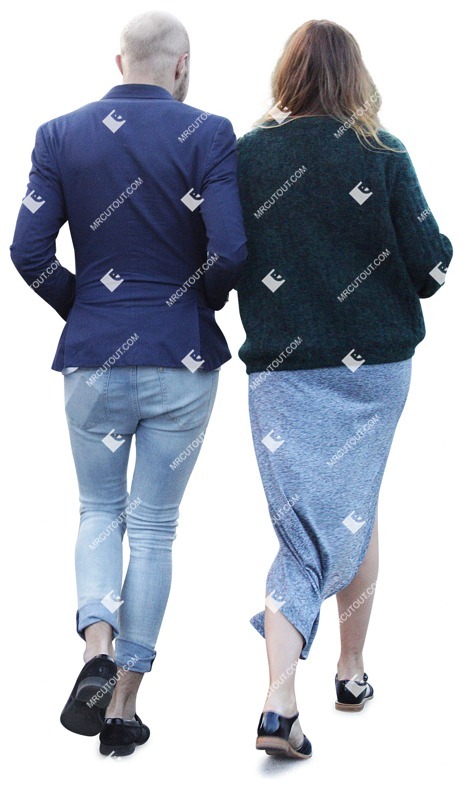 Couple walking cut out people (2025)