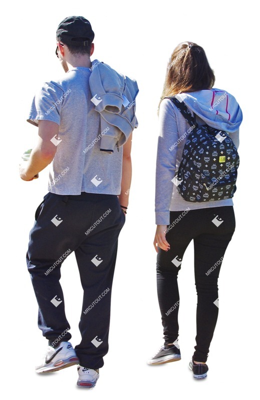 Couple walking person png (2316)