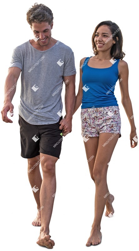 Couple walking human png (3884)
