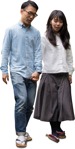 Couple walking person png (6563) - miniature