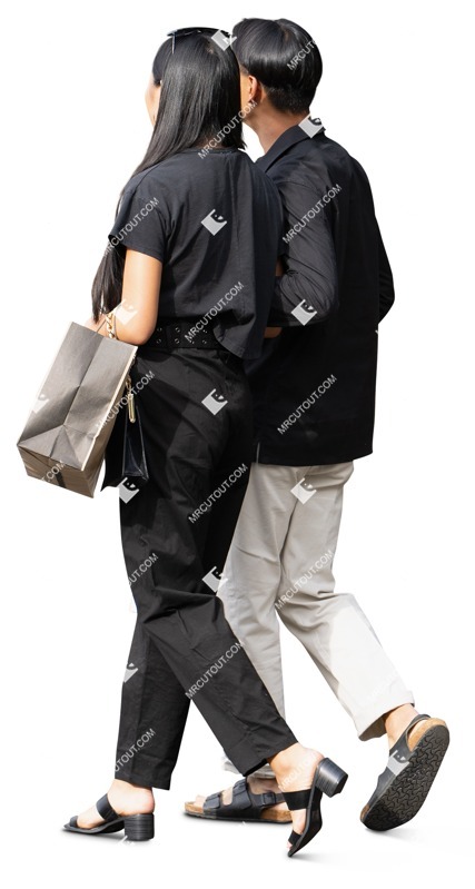 Couple walking photoshop people (19590)