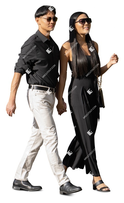 Couple walking people png (17039)