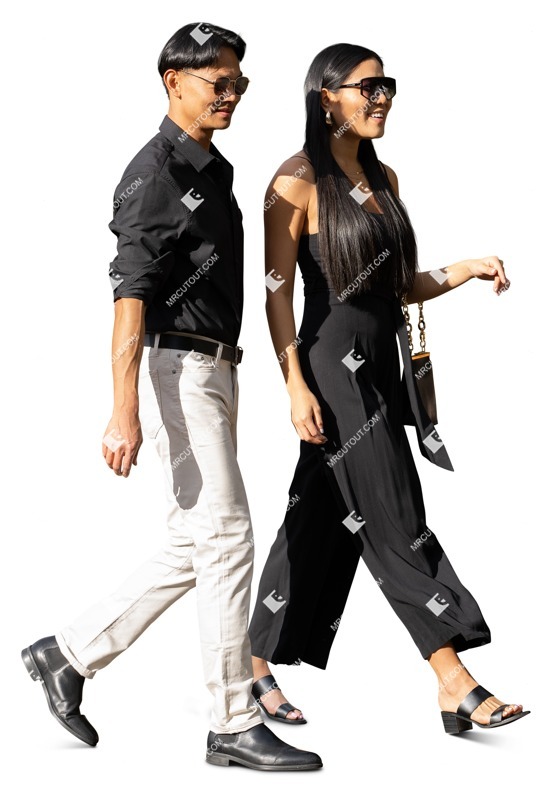 Couple walking people png (17041)