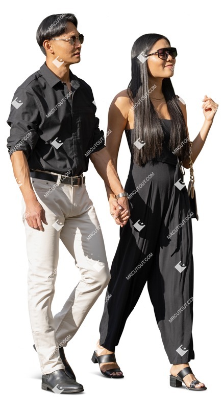 Couple walking people png (16612)