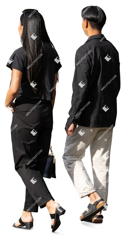 Couple walking people png (18476)