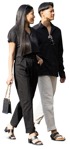Couple walking people png (19551) - miniature