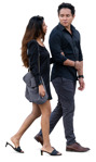 Couple walking photoshop people (20263) - miniature