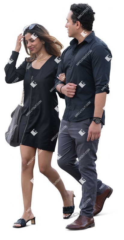 Couple walking photoshop people (19817)