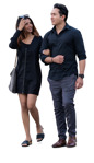Couple walking  (20229) - miniature