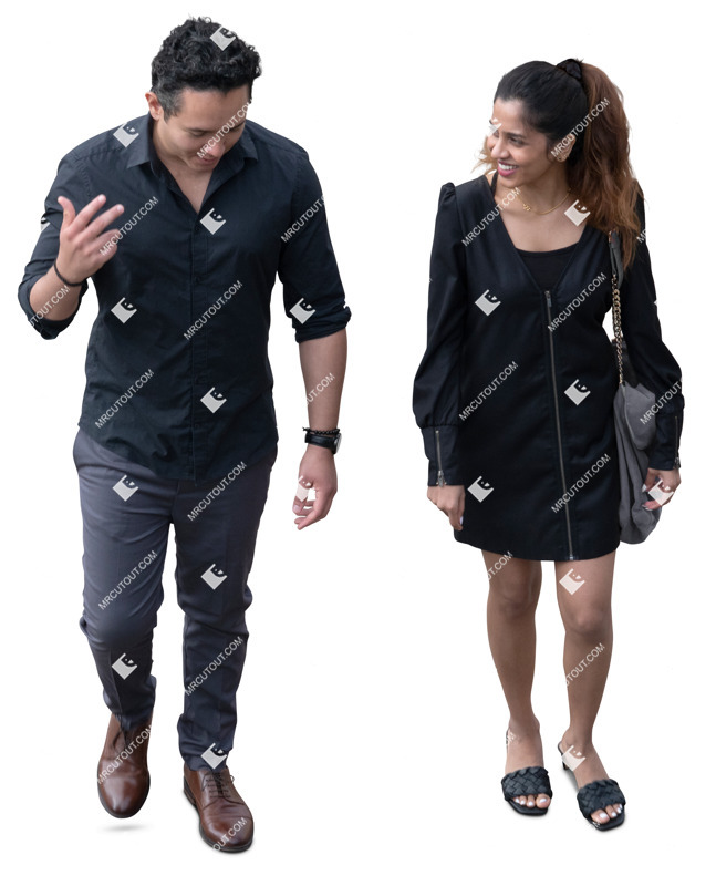 Couple walking people png (20380)