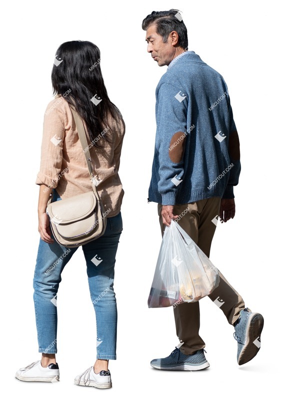 Couple walking people png (18583)