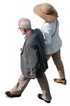 Couple walking  (19857) - miniature