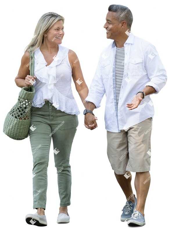 Couple walking people png (16092)
