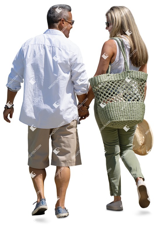 Couple walking people png (15445)