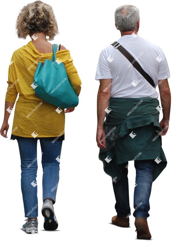 Couple walking people png (658)