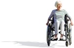 Disabled elderly person cut out pictures (3880) - miniature