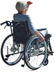 Cut out people - Disabled Elderly Person 0003 | MrCutout.com - miniature