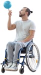 Disabled man people cutouts (3585) - miniature