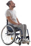 Cut out people - Disabled Man 0004 | MrCutout.com - miniature