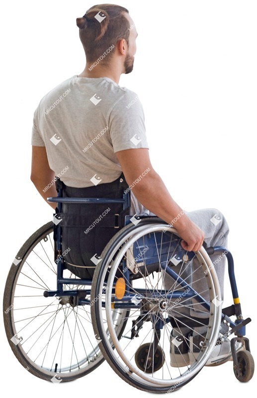 Disabled man human png (3570)