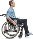 Cut out people - Disabled Man 0007 | MrCutout.com - miniature