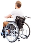 Disabled man entourage people (3901) - miniature