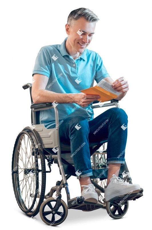 Disabled man people png (11956)