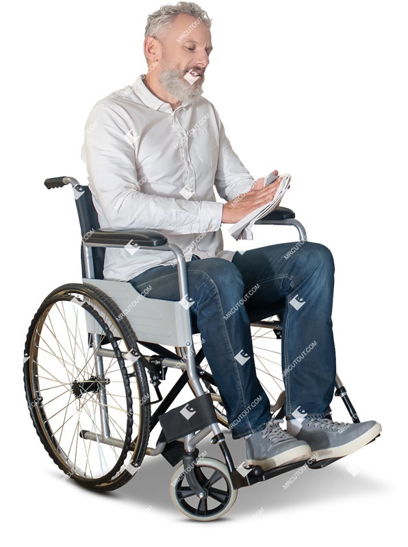 Disabled man people png (12192)