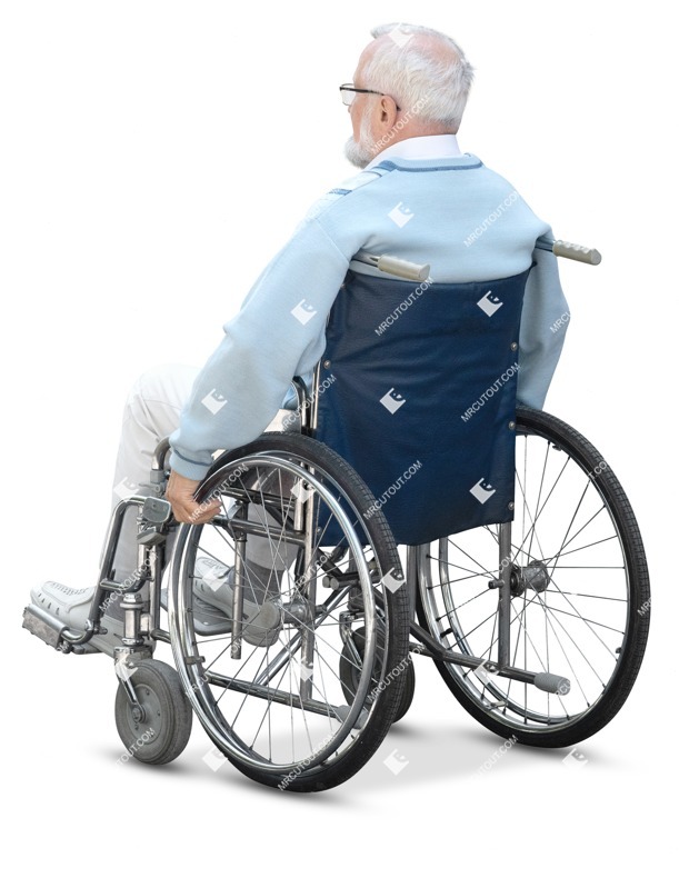 Disabled man person png (17605)