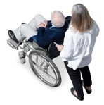 Disabled person with caregiver photoshop people (17112) - miniature