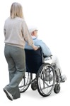 Disabled person with caregiver person png (18569) | MrCutout.com - miniature