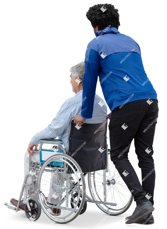 Disabled person with caregiver people png (20012) Disabled person with caregiver people png (20012)