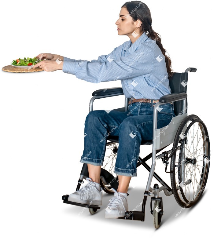 Disabled woman people png (13108)