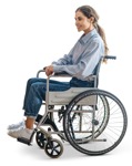 Disabled woman people png (14415) - miniature