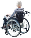 Disabled woman entourage people (12665) - miniature
