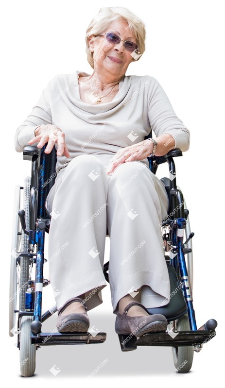 Disabled woman person png (13411)