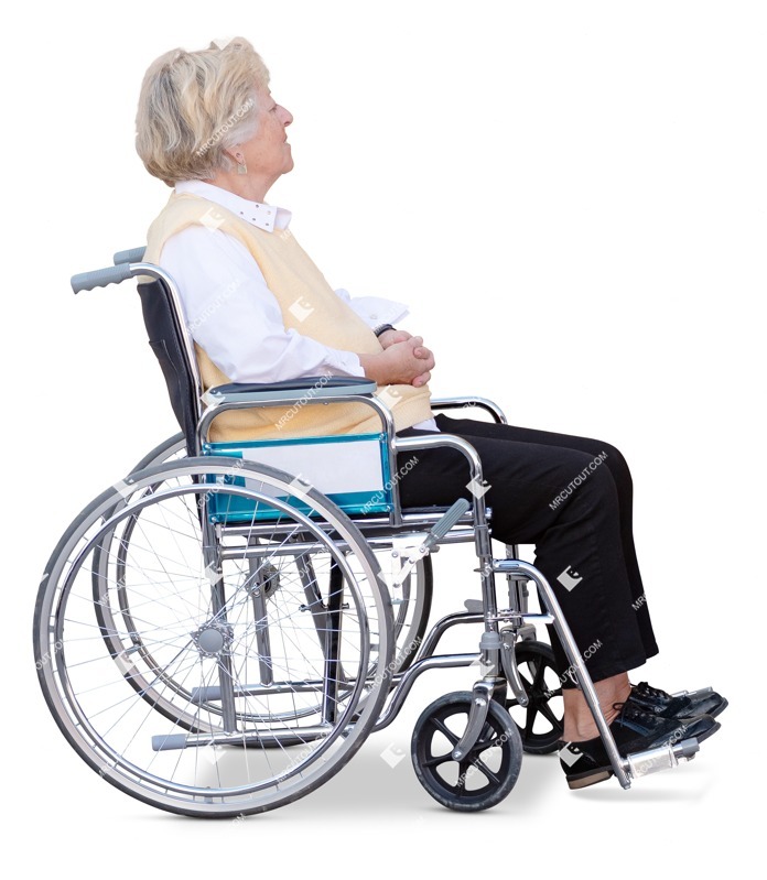 Disabled woman people png (19498)