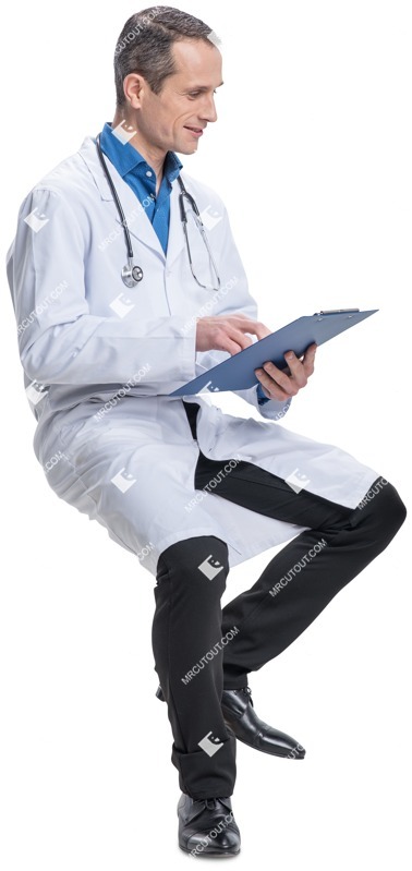 Doctor sitting people png (4454)
