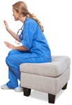 Doctor sitting people png (12724) - miniature