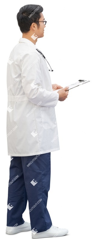 Doctor standing cut out pictures (13501)