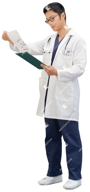 Doctor standing people cutouts (13500)