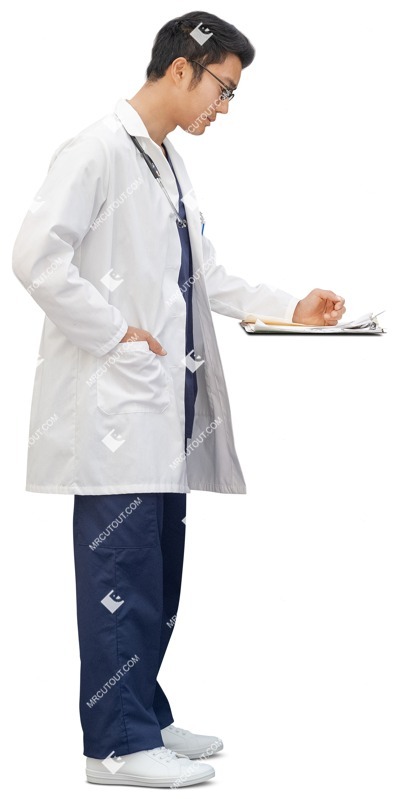 Doctor standing people cutouts (13845)