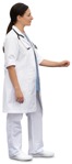 Doctor standing cut out people (12671) - miniature
