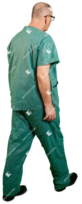 Doctor walking people cutouts (9855)