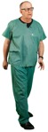 Doctor walking people cutouts (10086) - miniature