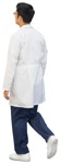 Doctor walking cut out people (12373) - miniature
